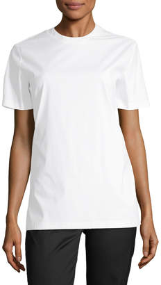 Prada Linea Rossa Women's Solid Cotton T-Shirt