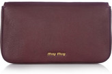 Thumbnail for your product : Miu Miu Madras leather clutch