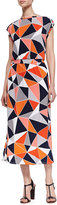 Thumbnail for your product : Melissa Masse Cap-Sleeve Lux Jersey Dress