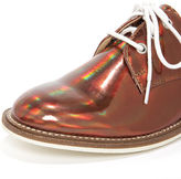 Thumbnail for your product : Luichiny Lucky Girl Rose Gold Pear Oxford Flats