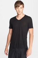 Thumbnail for your product : Rick Owens Rounded V-Neck T-Shirt