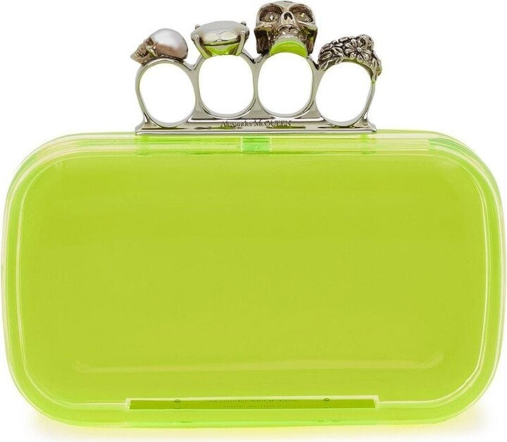 Alexander McQueen Skull knuckleduster clutch bag ShopStyle