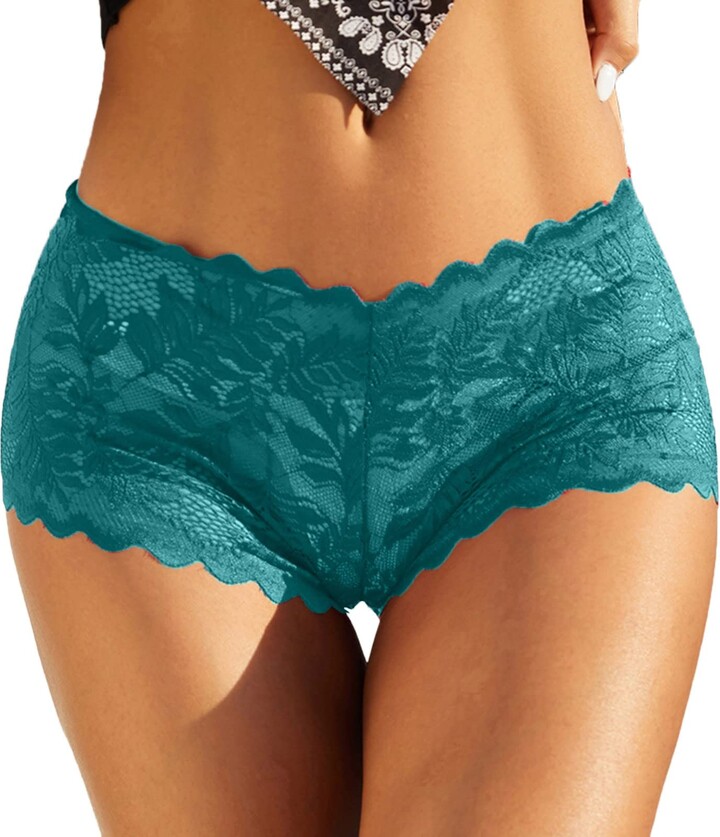Women Lace French Knickers Briefs Boxer Shorts Underwear Panties Underpants