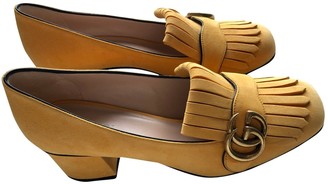 Yellow Suede Pumps - ShopStyle