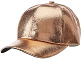 Thumbnail for your product : Charlotte Russe Metallic Baseball Hat
