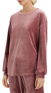 Hanro Long Sleeve Velour Sleep Shirt