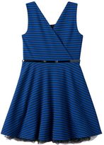 Thumbnail for your product : Knitworks Girls 7-16 Cross-Back Sleeveless Skater Dress