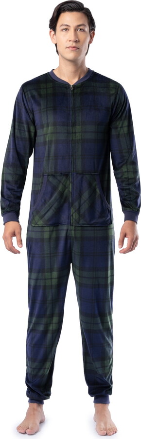 Fruit of the Loom Men's Solid & Printed Pajama Union Suit, Sizes S-5XL