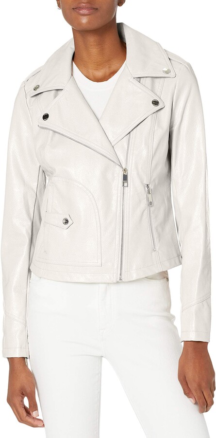 guess faux leather jacket