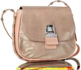 Thumbnail for your product : MM6 Maison Martin Margiela Pink Cracked Leather Shoulder Bag