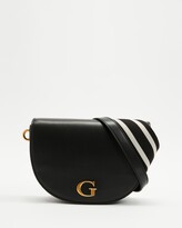 Thumbnail for your product : GUESS Women's Black Cross-body bags - Danna Saddle Bag - Size One Size at The Iconic