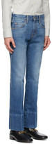 Thumbnail for your product : Gucci Blue Denim High-Waisted Bootcut Jeans