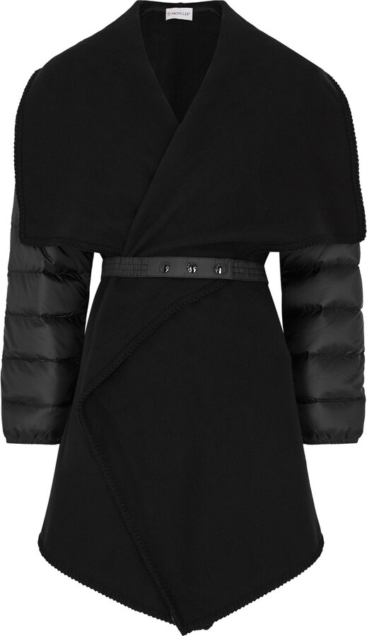 Moncler Wool-blend and Quilted Shell Cape