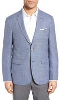 Thumbnail for your product : Sand Trim Fit Check Wool & Linen Sport Coat