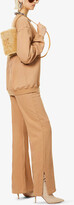 Thumbnail for your product : Off-White Diag text-print mid-rise straight cotton jogging bottoms