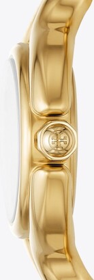 Tory Burch Braided Knot Watch, Gold-Tone Stainless Steel/Ivory, 28 x 45 MM | GOLD/IVORY | OS