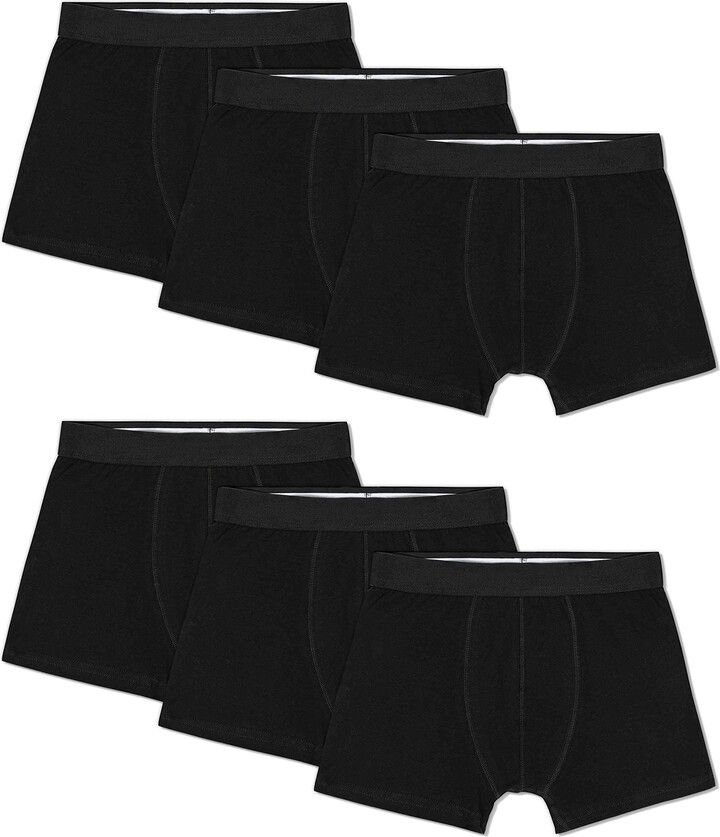 Snocks Boxer Shorts Mens Multipack XXL Black (6x) Boxers for Men