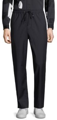 3.1 Phillip Lim Striped Wool Drawstring Trousers