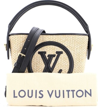 Louis Vuitton Petit Raffia Bucket Bag