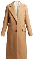 Thumbnail for your product : Joseph Magnus Single Breasted Wool Blend Coat - Womens - Camel