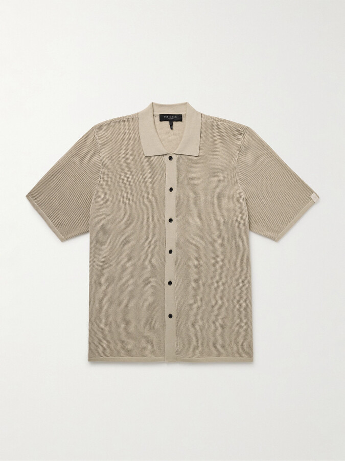 Rag Bone Payton Cotton-Piqué Shirt ShopStyle
