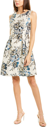 vince camuto floral a line dress