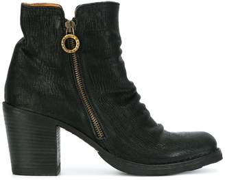 Fiorentini+Baker crease effect zip ankle boots