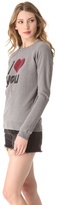 Thumbnail for your product : Freecity I Love You Raglan Sweater