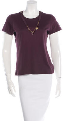 Louis Vuitton Embellished Jersey Knit T-Shirt