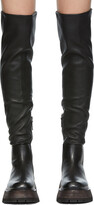 Thumbnail for your product : Marsèll Black Quadrarmato Lugged Tall Boots