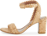 Thumbnail for your product : Tabitha Simmons Leticia Scalloped Cork Sandal, Natural/Gold