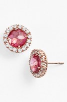 Thumbnail for your product : Suzanne Kalan Round Sapphire Bezel Earrings