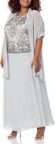Thumbnail for your product : J Kara Women's Petite Long Sleeveless Antique Dress with Scarf