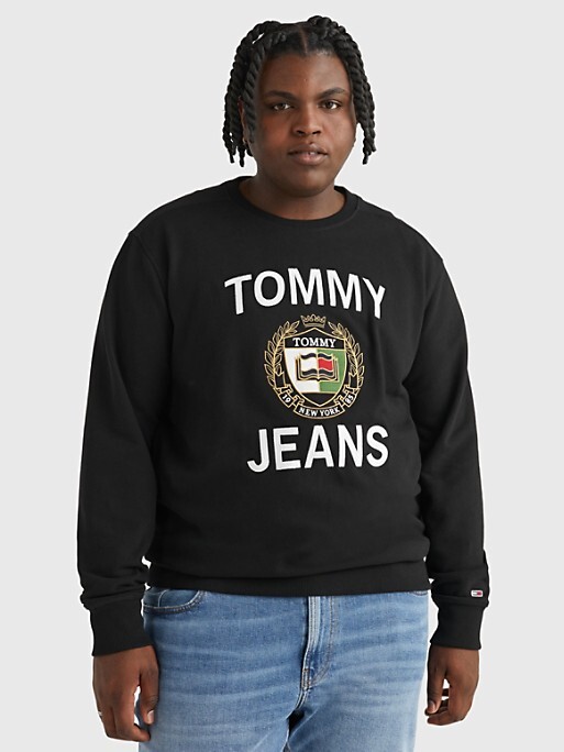 Tommy Jeans Big and Tall TJ Crest Logo Sweatshirt - ShopStyle