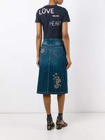 Thumbnail for your product : RED Valentino sea patches denim skirts