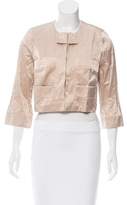Thumbnail for your product : Tracy Reese Cropped Collarless Jacket w/ Tags