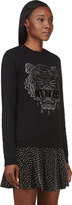 Thumbnail for your product : Kenzo Black & Silver Tiger-Embroidered Sweatshirt