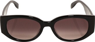 Alexander McQueen Sunglasses Oval Frame Sunglasses