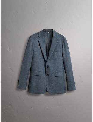 Burberry Soho Fit Shetland Wool Tailored Jacket , Size: 58R, Blue