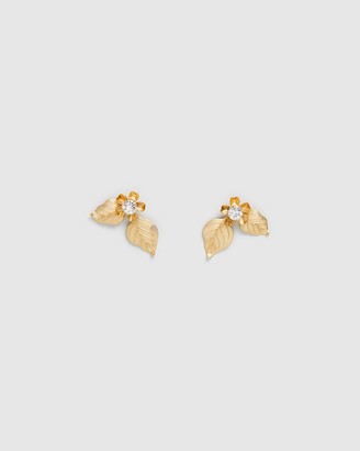 Nikki Witt - Women's Gold Earrings - Rita Earrings - Size One Size at The Iconic