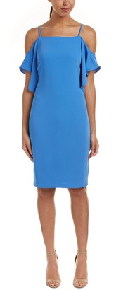 Laundry by Shelli Segal Women's Off The Shoulder Cocktail Dress with Flutter Sleeve