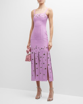 Alexis Stasia Grommet-Embellished Midi Dress