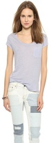 Thumbnail for your product : Three Dots Linen Pocket Tee