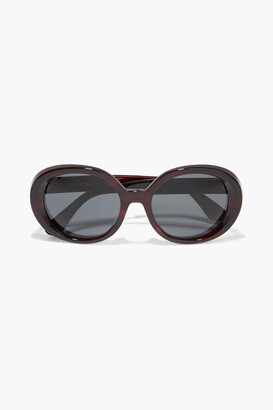 Oliver Peoples Leidy oversized round-frame acetate sunglasses