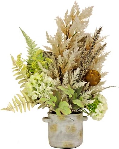 33" Potted Hydrangea & Palm Assortment By National Tree Company