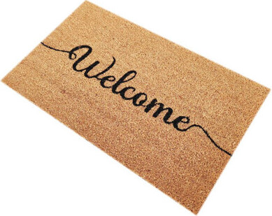 Pvc Backed Coir Mat Bleach Printed Doormat
