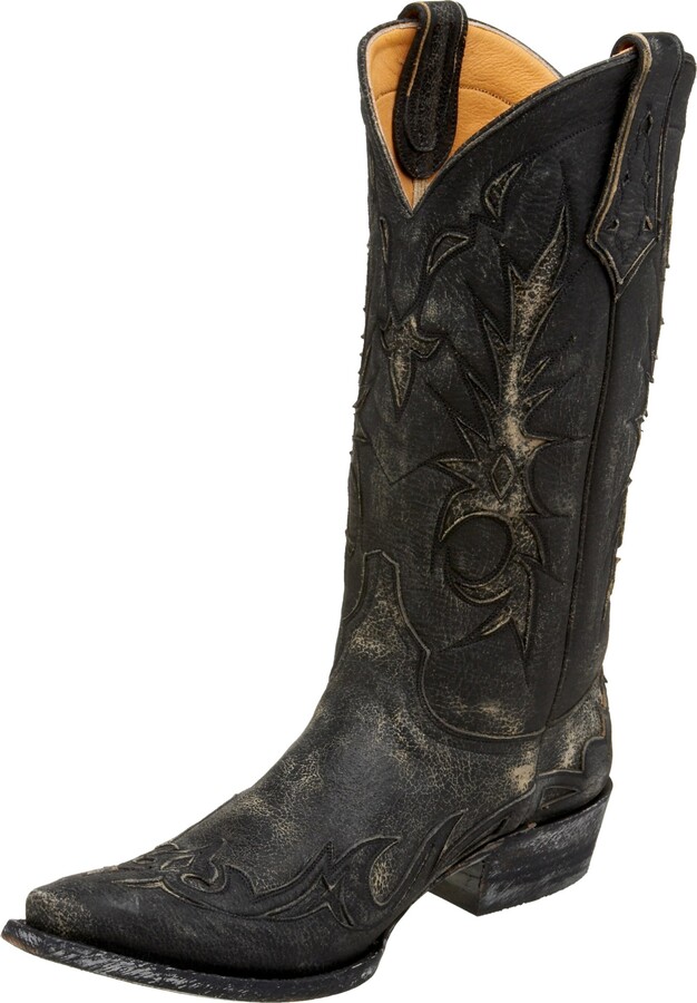 BeyondVision Texas Blüten in Cowboy-Stiefel bestickt Eisen Nähen Patches 6.9 * 9 x9 grau weiß schwarz grün rot
