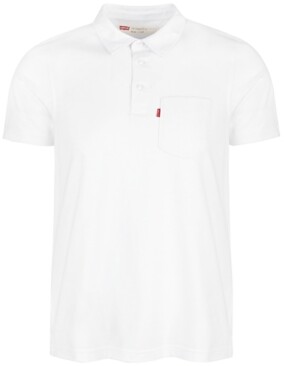 levis white polo shirt
