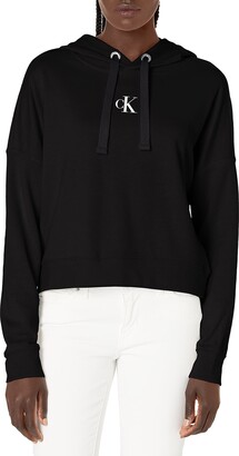 calvin klein hoodie women's black