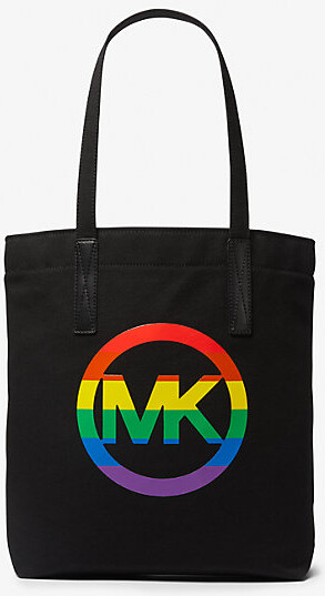 Michael Kors Mirella Small Striped Cotton Canvas Crossbody Bag - ShopStyle